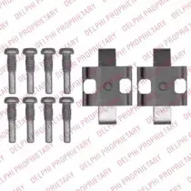 LX0543 DELPHI Комплектующие, колодки дискового тормоза LX0543 DELPHI Комплектующие, колодки дискового тормоза