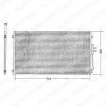 TSP0225507 DELPHI Конденсатор, кондиционер TSP0225507 DELPHI Конденсатор, кондиционер