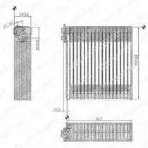 TSP0525153 DELPHI Испаритель, кондиционер TSP0525153 DELPHI Испаритель, кондиционер