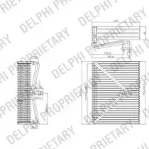 TSP0525178 DELPHI Испаритель, кондиционер TSP0525178 DELPHI Испаритель, кондиционер