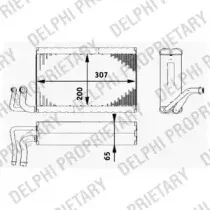 TSP0525182 DELPHI Испаритель, кондиционер TSP0525182 DELPHI Испаритель, кондиционер