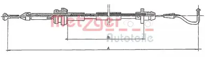 11.087 METZGER Тросик газа 11.087 METZGER Тросик газа
