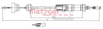 11.3922 METZGER Трос, управление сцеплением 11.3922 METZGER Трос, управление сцеплением