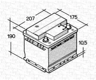 067143613003 MAGNETI MARELLI Стартерная аккумуляторная батарея 067143613003 MAGNETI MARELLI Стартерная аккумуляторная батарея