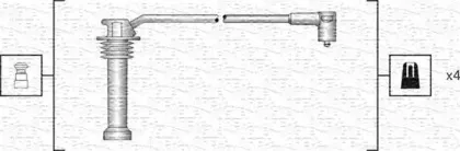 941318111142 MAGNETI MARELLI Комплект проводов зажигания 941318111142 MAGNETI MARELLI Комплект проводов зажигания
