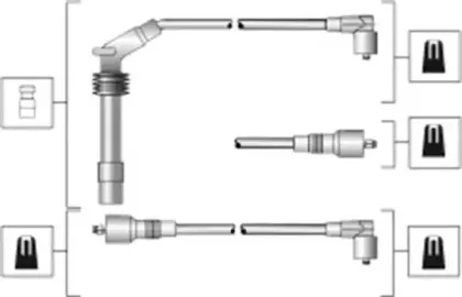 941318111281 MAGNETI MARELLI Комплект проводов зажигания 941318111281 MAGNETI MARELLI Комплект проводов зажигания