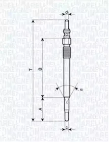 062900029304 MAGNETI MARELLI Свеча накаливания 062900029304 MAGNETI MARELLI Свеча накаливания