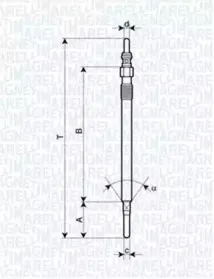 062900062304 MAGNETI MARELLI Свеча накаливания 062900062304 MAGNETI MARELLI Свеча накаливания