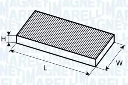 350203064100 MAGNETI MARELLI Фильтр, воздух во внутренном пространстве 350203064100 MAGNETI MARELLI Фильтр, воздух во внутренном пространстве