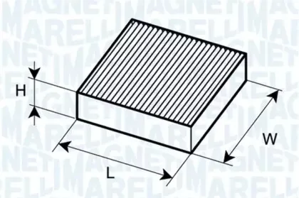 350203062180 MAGNETI MARELLI Фильтр, воздух во внутренном пространстве 350203062180 MAGNETI MARELLI Фильтр, воздух во внутренном пространстве