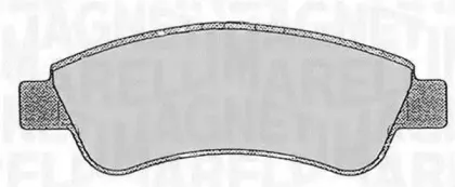 363916060174 MAGNETI MARELLI Комплект тормозных колодок, дисковый тормоз 363916060174 MAGNETI MARELLI Комплект тормозных колодок, дисковый тормоз