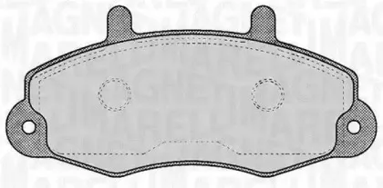 363916060269 MAGNETI MARELLI Комплект тормозных колодок, дисковый тормоз 363916060269 MAGNETI MARELLI Комплект тормозных колодок, дисковый тормоз