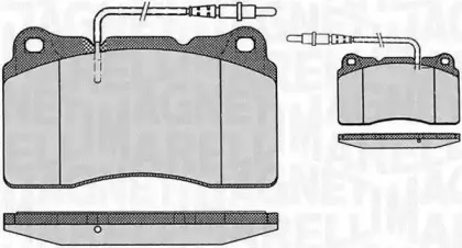 363916060500 MAGNETI MARELLI Комплект тормозных колодок, дисковый тормоз 363916060500 MAGNETI MARELLI Комплект тормозных колодок, дисковый тормоз