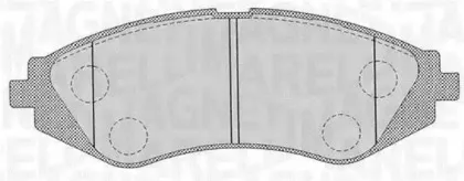 363916060510 MAGNETI MARELLI Комплект тормозных колодок, дисковый тормоз 363916060510 MAGNETI MARELLI Комплект тормозных колодок, дисковый тормоз