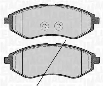 363916060511 MAGNETI MARELLI Комплект тормозных колодок, дисковый тормоз 363916060511 MAGNETI MARELLI Комплект тормозных колодок, дисковый тормоз