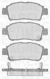 363916060533 MAGNETI MARELLI Комплект тормозных колодок, дисковый тормоз 363916060533 MAGNETI MARELLI Комплект тормозных колодок, дисковый тормоз