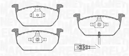 363916060819 MAGNETI MARELLI Комплект тормозных колодок, дисковый тормоз 363916060819 MAGNETI MARELLI Комплект тормозных колодок, дисковый тормоз