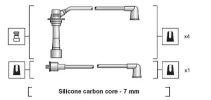 941318111178 MAGNETI MARELLI Комплект проводов зажигания 941318111178 MAGNETI MARELLI Комплект проводов зажигания