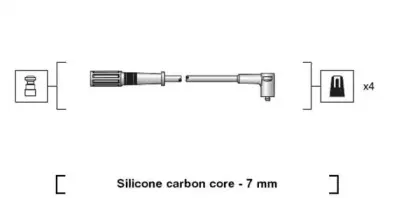 941318111204 MAGNETI MARELLI Комплект проводов зажигания 941318111204 MAGNETI MARELLI Комплект проводов зажигания