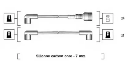 941044120502 MAGNETI MARELLI Комплект проводов зажигания 941044120502 MAGNETI MARELLI Комплект проводов зажигания