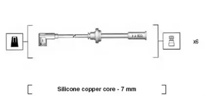 941045370522 MAGNETI MARELLI Комплект проводов зажигания 941045370522 MAGNETI MARELLI Комплект проводов зажигания