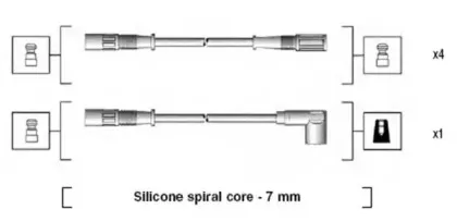 941095470590 MAGNETI MARELLI Комплект проводов зажигания 941095470590 MAGNETI MARELLI Комплект проводов зажигания