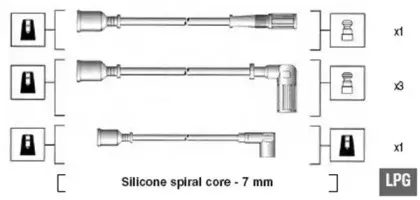 941095620602 MAGNETI MARELLI Комплект проводов зажигания 941095620602 MAGNETI MARELLI Комплект проводов зажигания