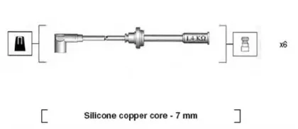 941095960633 MAGNETI MARELLI Комплект проводов зажигания 941095960633 MAGNETI MARELLI Комплект проводов зажигания