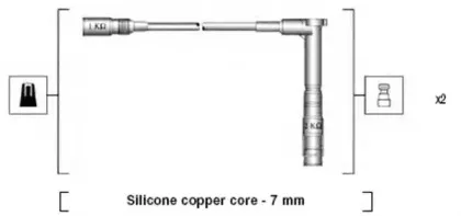 941115220661 MAGNETI MARELLI Комплект проводов зажигания 941115220661 MAGNETI MARELLI Комплект проводов зажигания