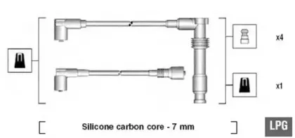 941125290681 MAGNETI MARELLI Комплект проводов зажигания 941125290681 MAGNETI MARELLI Комплект проводов зажигания