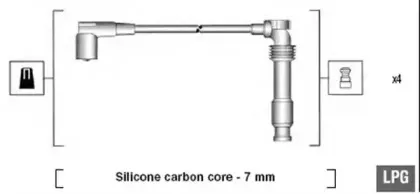 941125320684 MAGNETI MARELLI Комплект проводов зажигания 941125320684 MAGNETI MARELLI Комплект проводов зажигания