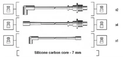 941135100699 MAGNETI MARELLI Комплект проводов зажигания 941135100699 MAGNETI MARELLI Комплект проводов зажигания