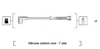 941145350732 MAGNETI MARELLI Комплект проводов зажигания 941145350732 MAGNETI MARELLI Комплект проводов зажигания