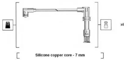 941175170758 MAGNETI MARELLI Комплект проводов зажигания 941175170758 MAGNETI MARELLI Комплект проводов зажигания