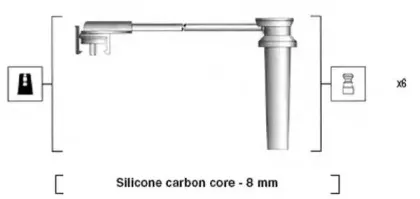 941185370788 MAGNETI MARELLI Комплект проводов зажигания 941185370788 MAGNETI MARELLI Комплект проводов зажигания