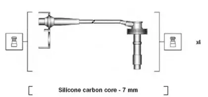 941215150800 MAGNETI MARELLI Комплект проводов зажигания 941215150800 MAGNETI MARELLI Комплект проводов зажигания