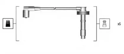 941215170802 MAGNETI MARELLI Комплект проводов зажигания 941215170802 MAGNETI MARELLI Комплект проводов зажигания