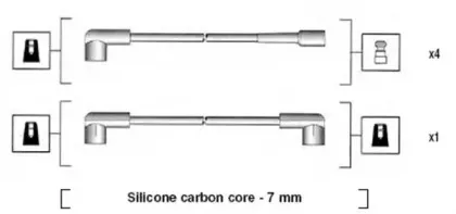 941245020809 MAGNETI MARELLI Комплект проводов зажигания 941245020809 MAGNETI MARELLI Комплект проводов зажигания