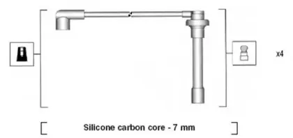941315050892 MAGNETI MARELLI Комплект проводов зажигания 941315050892 MAGNETI MARELLI Комплект проводов зажигания