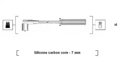 941365100933 MAGNETI MARELLI Комплект проводов зажигания 941365100933 MAGNETI MARELLI Комплект проводов зажигания