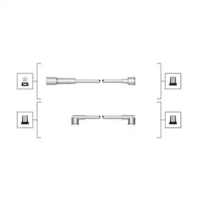 941319170019 MAGNETI MARELLI Комплект проводов зажигания 941319170019 MAGNETI MARELLI Комплект проводов зажигания