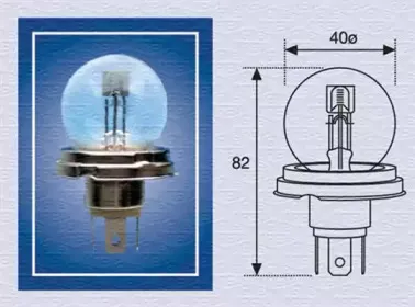 008951100000 MAGNETI MARELLI Лампа накаливания, фара дальнего света 008951100000 MAGNETI MARELLI Лампа накаливания, фара дальнего света