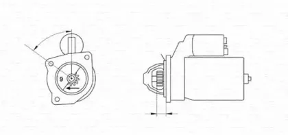 944251080010 MAGNETI MARELLI Стартер 944251080010 MAGNETI MARELLI Стартер