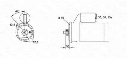 943251435010 MAGNETI MARELLI Стартер 943251435010 MAGNETI MARELLI Стартер