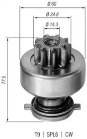 940113020114 MAGNETI MARELLI Ведущая шестерня, стартер 940113020114 MAGNETI MARELLI Ведущая шестерня, стартер