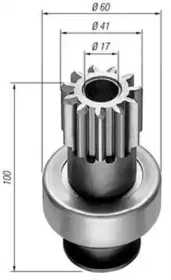 940113020160 MAGNETI MARELLI Ведущая шестерня, стартер 940113020160 MAGNETI MARELLI Ведущая шестерня, стартер