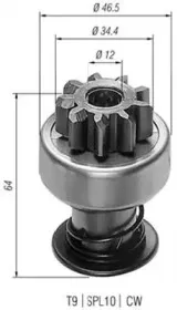 940113020198 MAGNETI MARELLI Ведущая шестерня, стартер 940113020198 MAGNETI MARELLI Ведущая шестерня, стартер