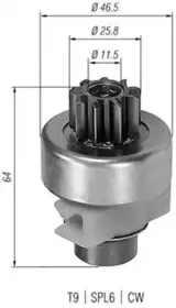 940113020247 MAGNETI MARELLI Ведущая шестерня, стартер 940113020247 MAGNETI MARELLI Ведущая шестерня, стартер