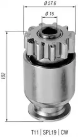 940113020425 MAGNETI MARELLI Ведущая шестерня, стартер 940113020425 MAGNETI MARELLI Ведущая шестерня, стартер