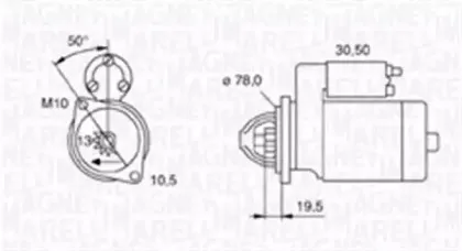 063721158010 MAGNETI MARELLI Стартер 063721158010 MAGNETI MARELLI Стартер